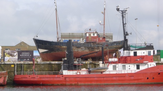 Eén van de vier laatste houten vissersboten van de Belgische vissersvloot.